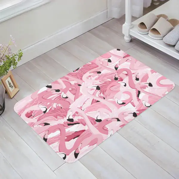 Dywanik łazienkowy flamingi
